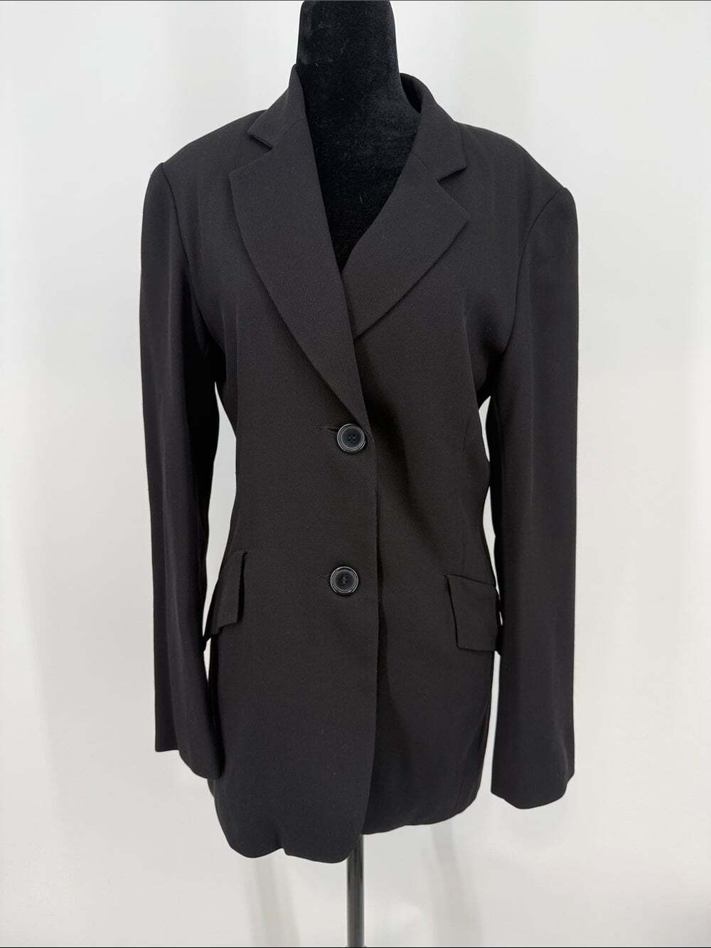 Club Monaco Vintage Black Women's Two-Button Blazer